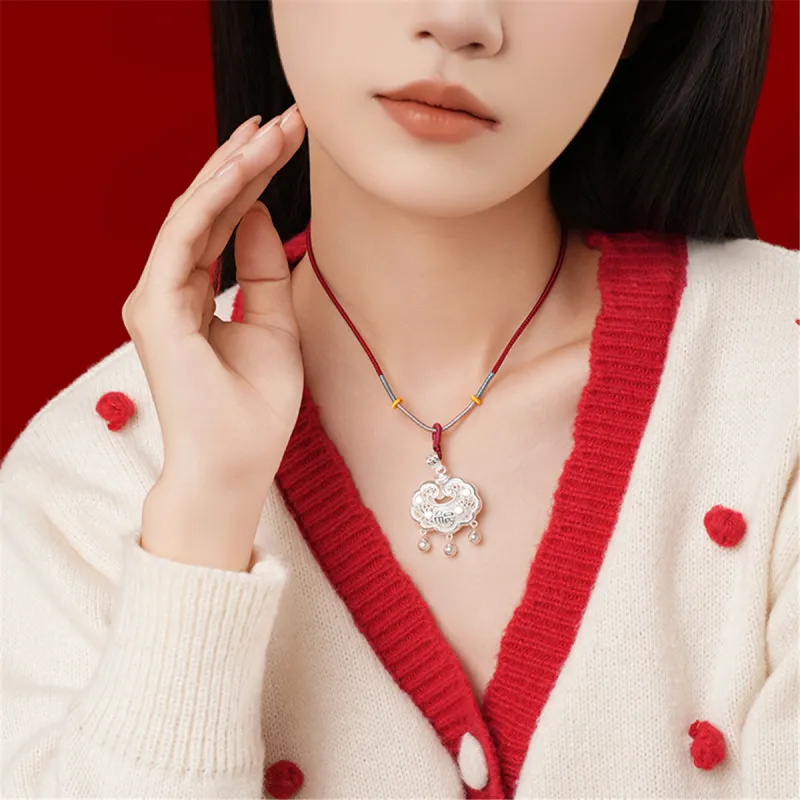 CHAOHONGJI 990 Foot Silver Necklaces Women's-2