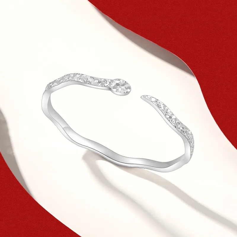 CHAOHONGJI Sterling Silver 990 Bangles Unisex-4