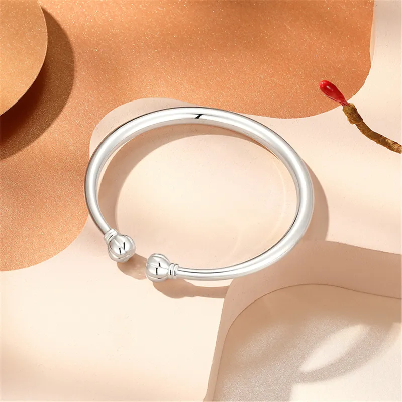 CHAOHONGJI Foot Silver 990 Bangles Women's-4