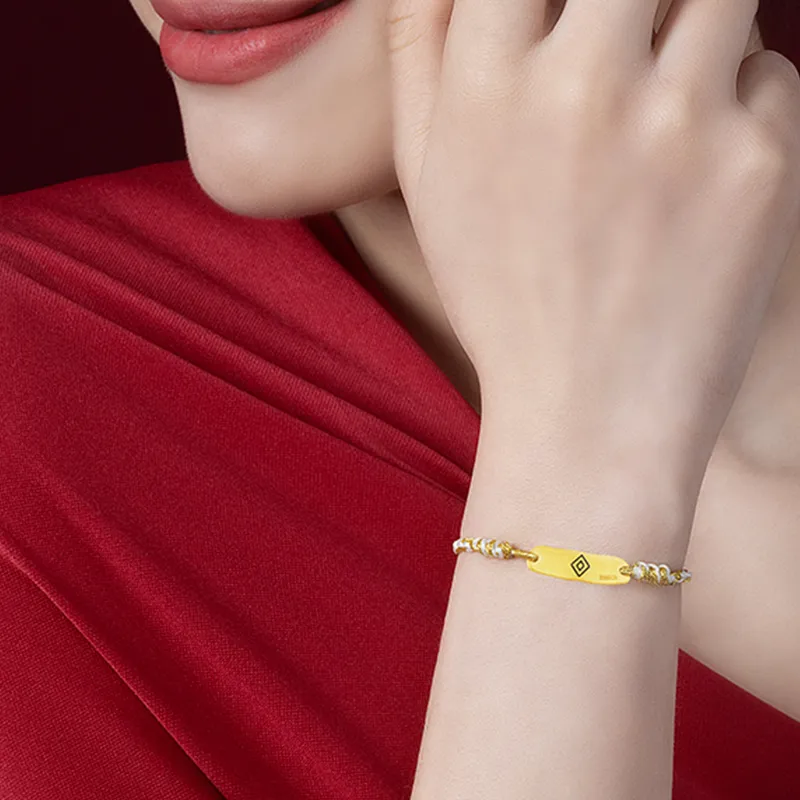 CHJ JEWELLERY Gold Bracelet Unisex-3