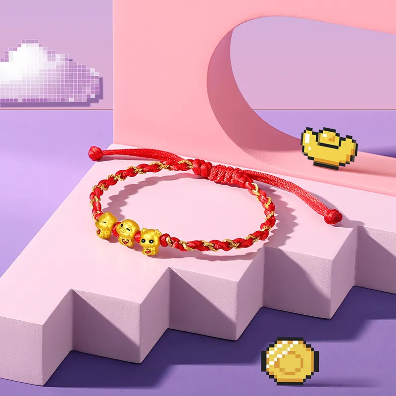 CHJ JEWELLERY Gold Bracelet Women's-3