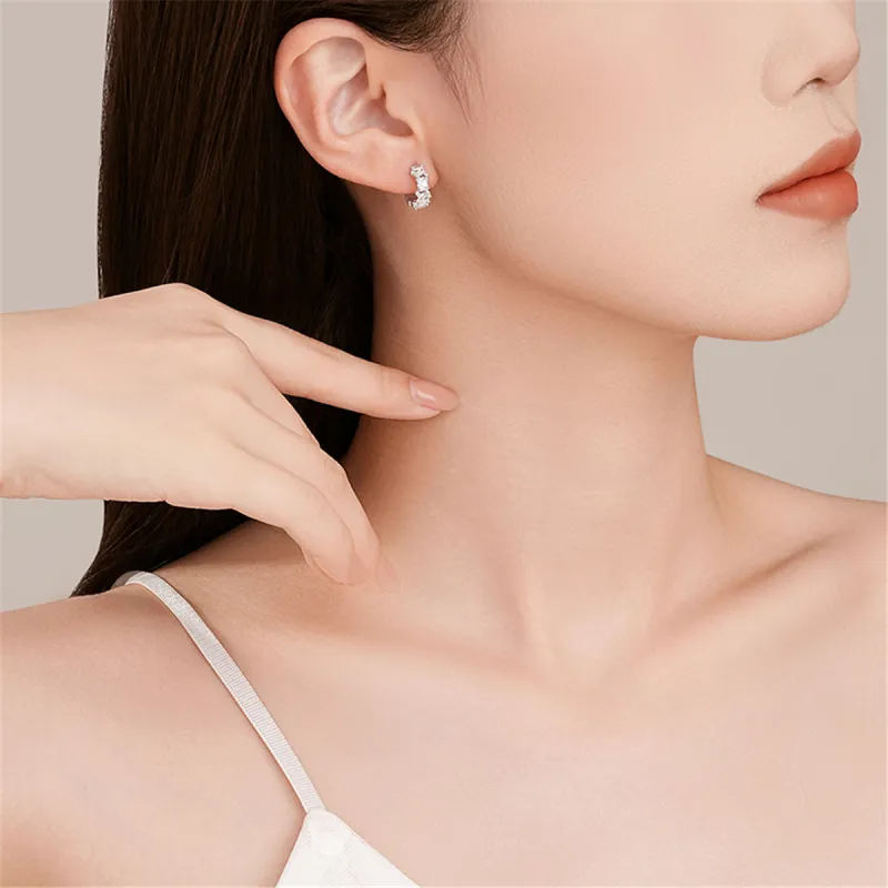 CHAOHONGJI 925 Sterling Silver Earrings Women's-5