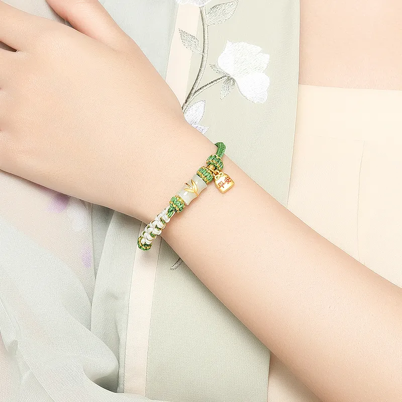 CHAOHONGJI Hetian Jade Bracelets Women's White Jade-3
