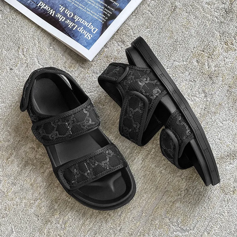 Cachiotti Beach Sandals Men's Black-4