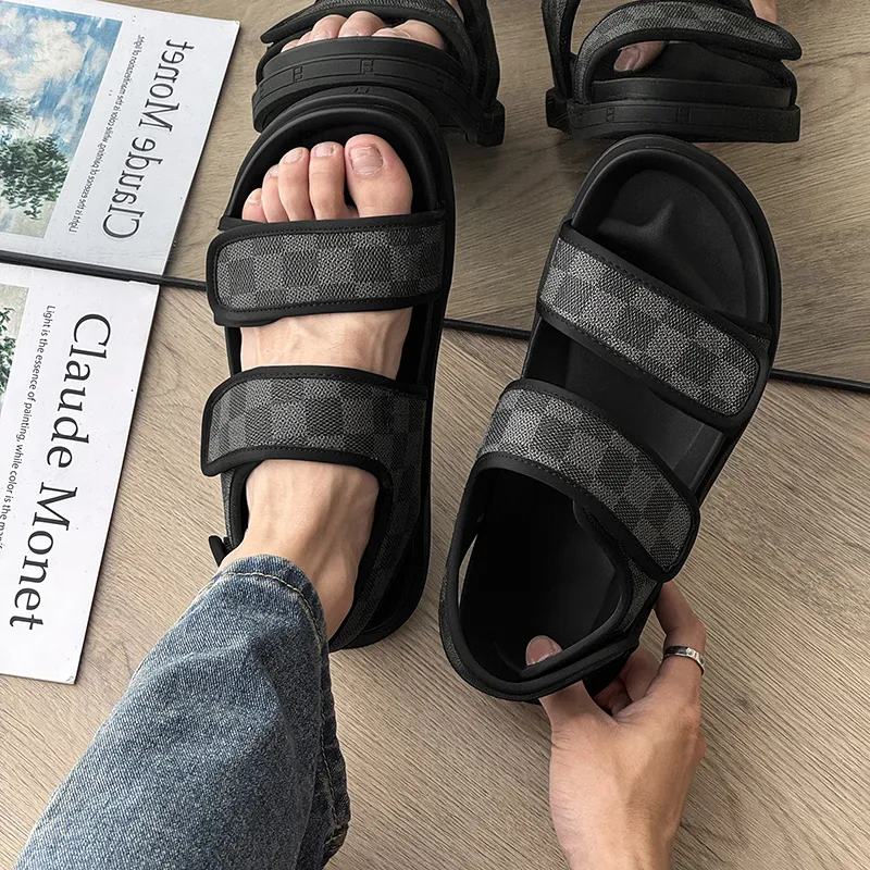 Cachiotti Beach Sandals Men's Black-3
