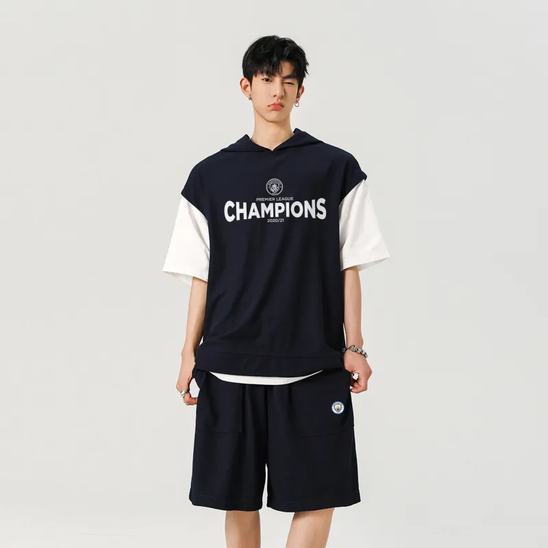 Manchester City F.C. Casual Sportswear Unisex 2 Piece Set-12