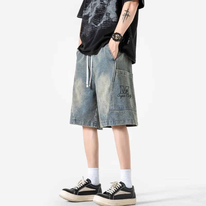 Manchester City F.C. Denim Shorts Unisex-16