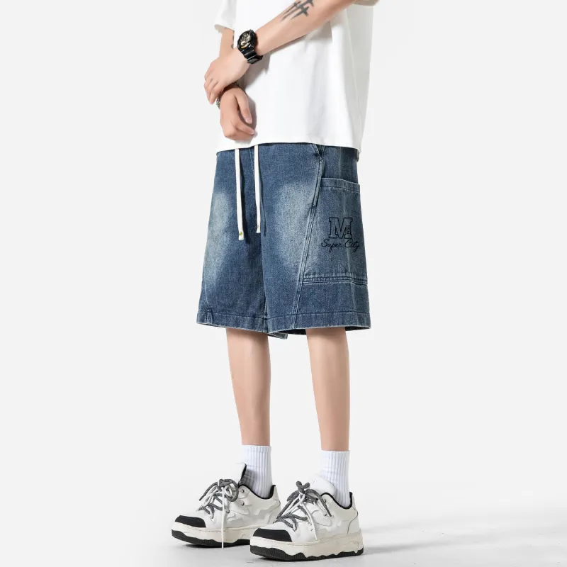 Manchester City F.C. Denim Shorts Unisex-8