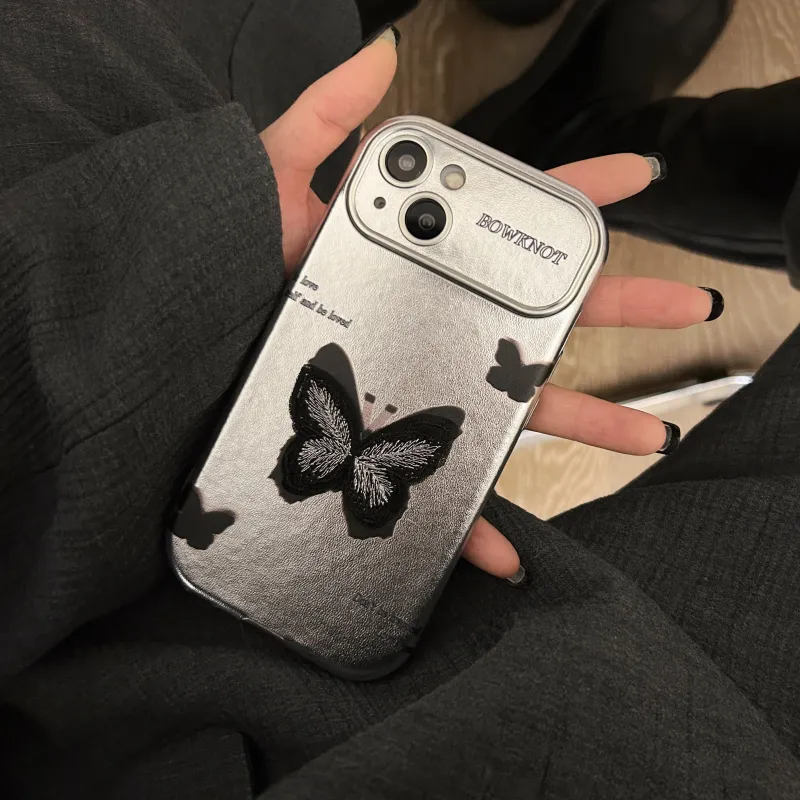 SHANGHUI TPU Material English Butterfly Phone Cases Compatibility IPhone12/13/14/15/Pro/Ma-10