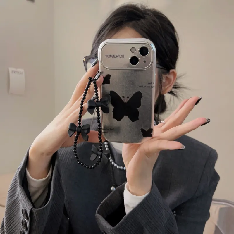 SHANGHUI TPU Material English Butterfly Phone Cases Compatibility IPhone12/13/14/15/Pro/Ma-6