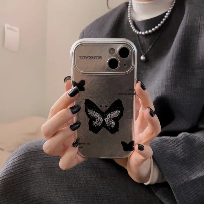 SHANGHUI TPU Material English Butterfly Phone Cases Compatibility IPhone12/13/14/15/Pro/Ma-11