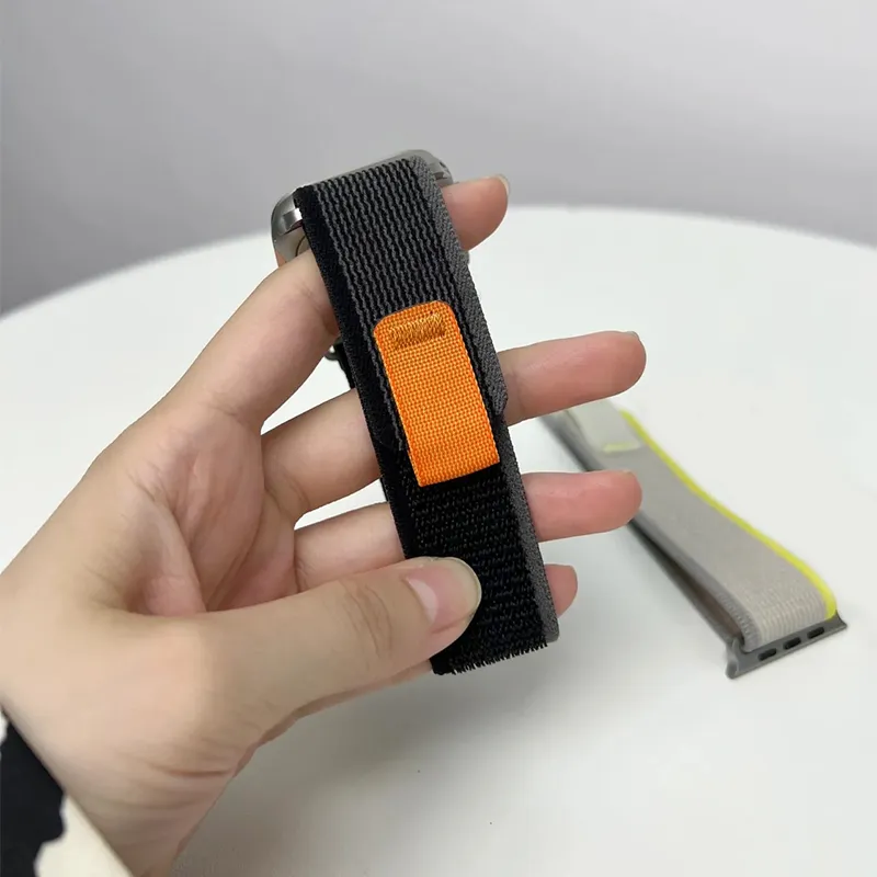 LEAPRUN Watch Band Apple Compatibility Nylon Material-4