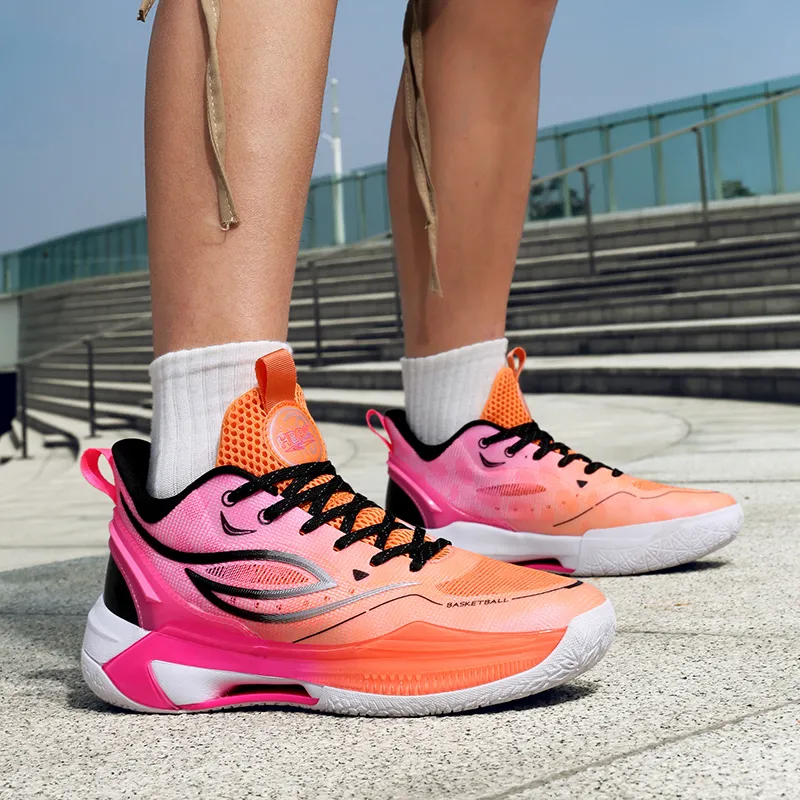 HBRK Cushioning, Slip Resistant, And Abrasion Resistant Low Top Basketball Shoes Unisex-5