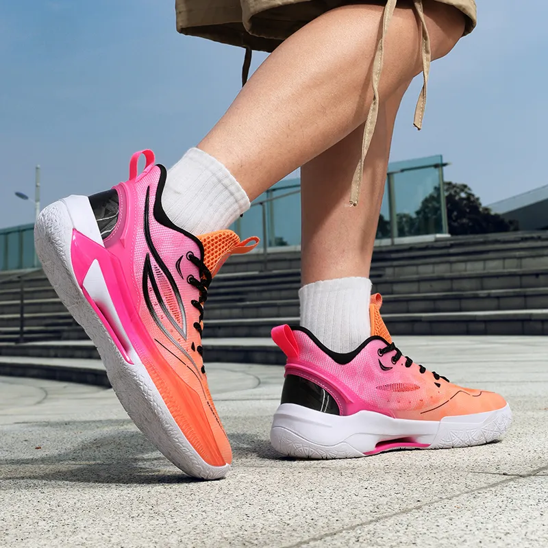 HBRK Cushioning, Slip Resistant, And Abrasion Resistant Low Top Basketball Shoes Unisex-6