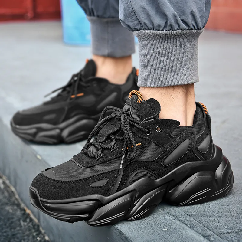 DEVIL AND ANGEL Height Increasing Slip Resistant Low Top Chunky Sneakers Unisex-27