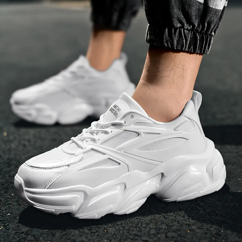 DEVIL AND ANGEL Height Increasing Abrasion Resistant Slip Resistant Low Top Chunky Sneakers Unisex-10