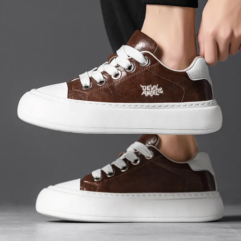 DEVIL AND ANGEL Slip Resistant And Abrasion Resistant Coverage Low Top Skateboard Shoes Men's-7