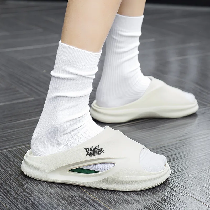 DEVIL AND ANGEL Slip Resistant Slide Slippers Unisex-2