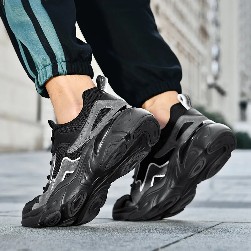 DEVIL AND ANGEL Breathable And Slip Resistant Low Top Chunky Sneakers Men's-17