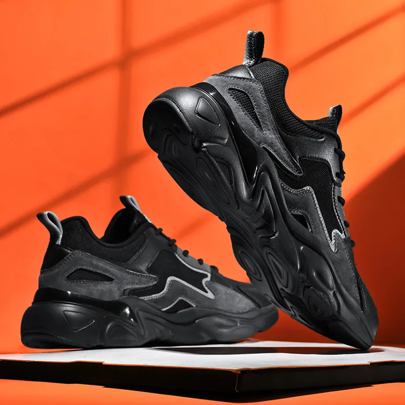 DEVIL AND ANGEL Breathable And Slip Resistant Low Top Chunky Sneakers Men's-20