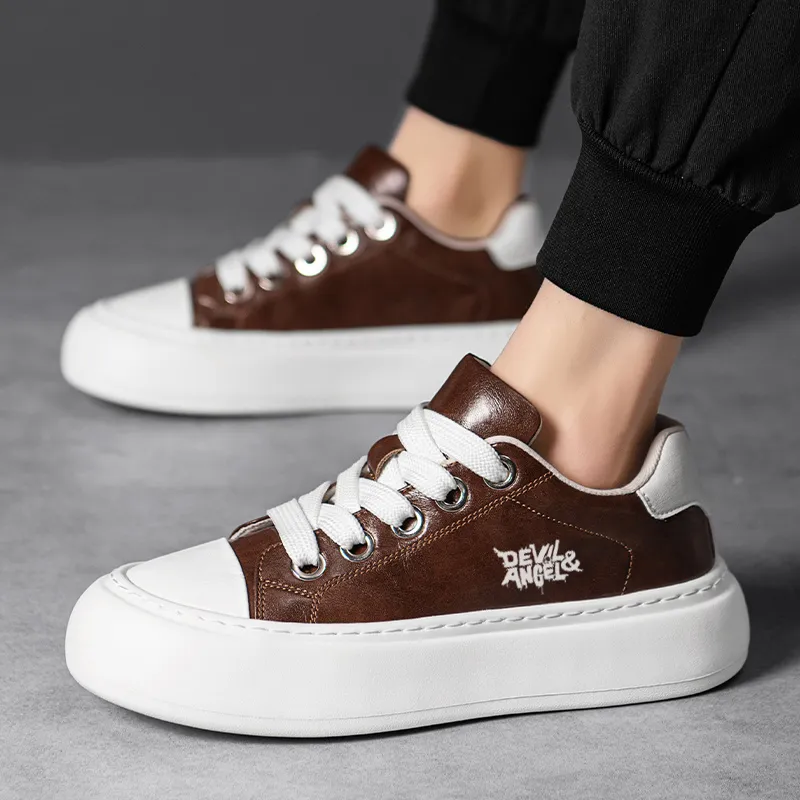 DEVIL AND ANGEL Slip Resistant And Abrasion Resistant Coverage Low Top Skateboard Shoes Men's-6