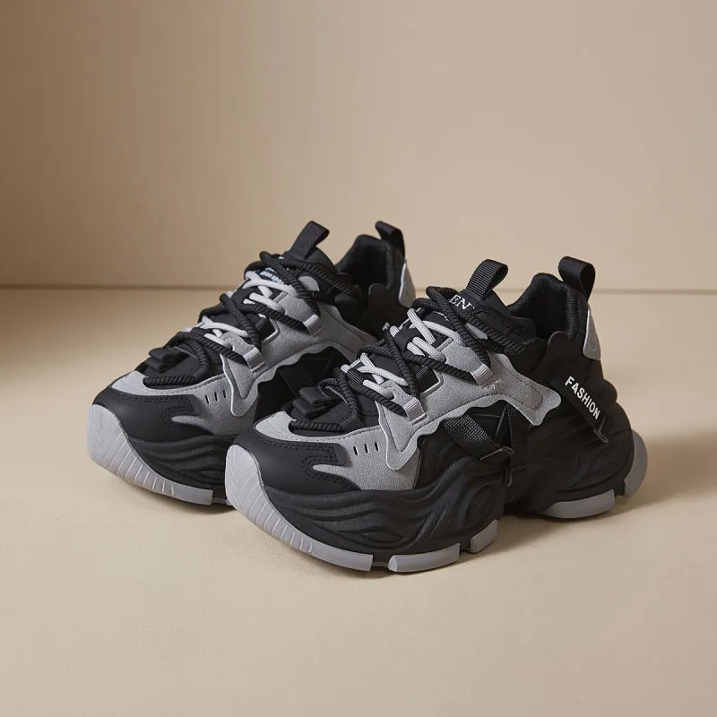 Komanic Slip Resistant, Abrasion Resistant, And Balanced Low Top Chunky Sneakers Women's-9