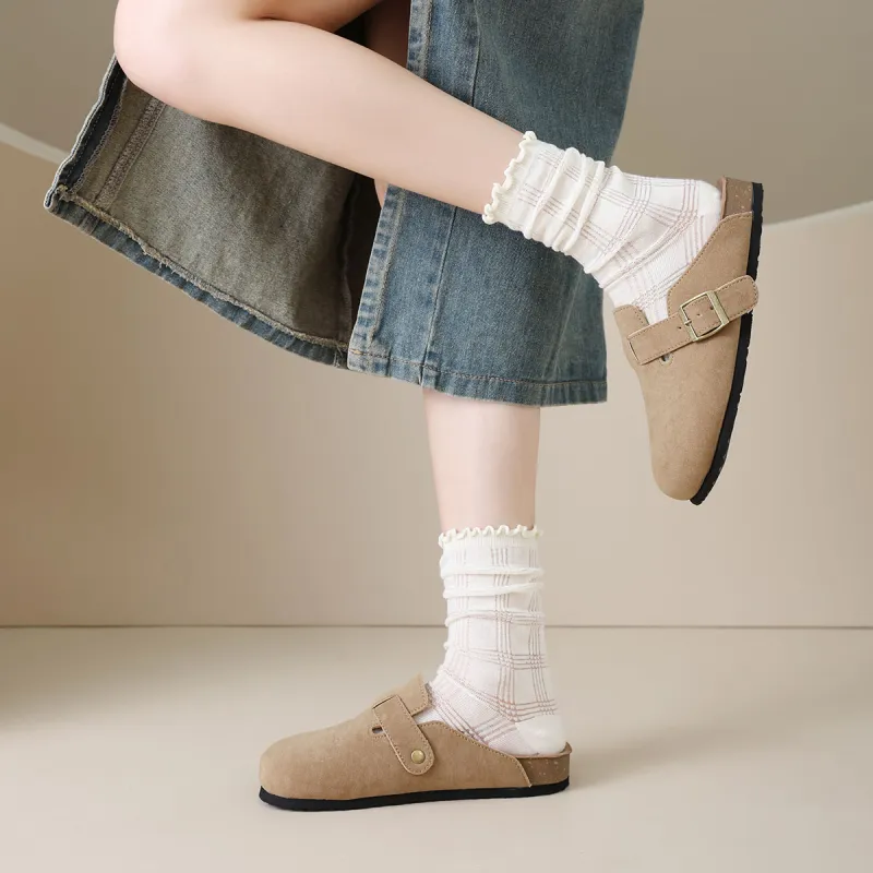 Komanic Stitching Closed Toe Slippers Unisex-2