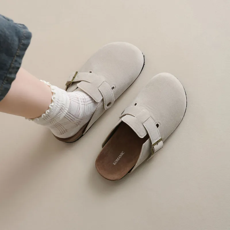 Komanic Stitching Closed Toe Slippers Unisex-5