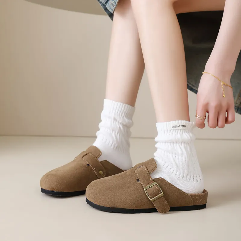Komanic Stitching Closed Toe Slippers Unisex-11