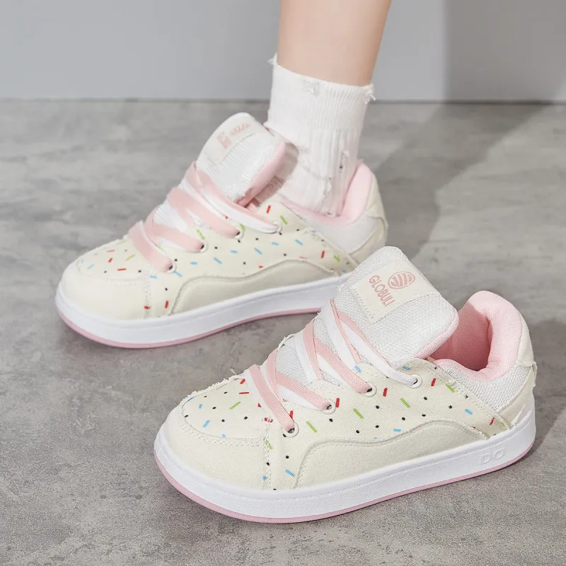 Komanic Niche Teeny Bopper Cute Style Refreshing Slip Resistant Low Top Puffy Shoes Women's-2
