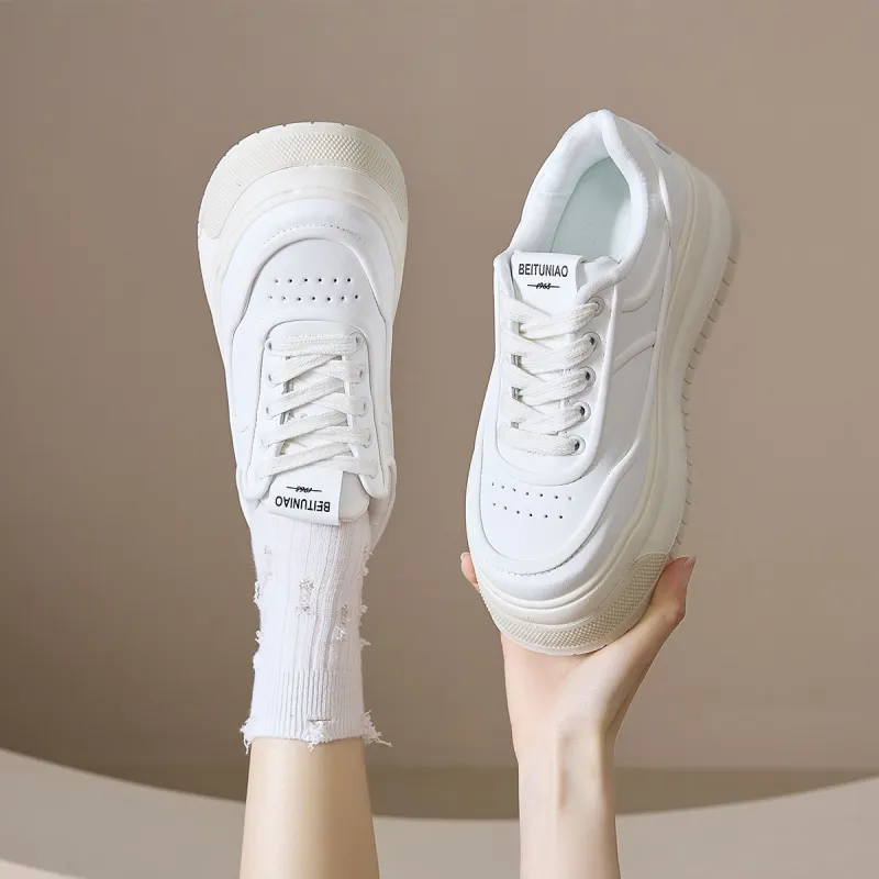 Komanic Anti Slip And Wear Resistant Height Increasing Low Top Skateboard Shoes Women's-9