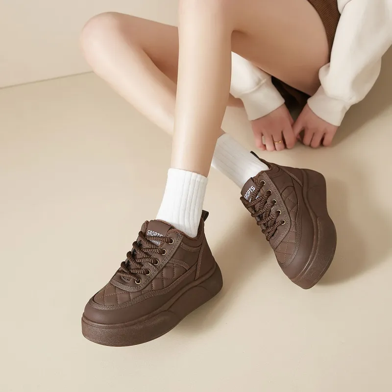 Komanic Insulated High Top Casual Shoes Women's-12