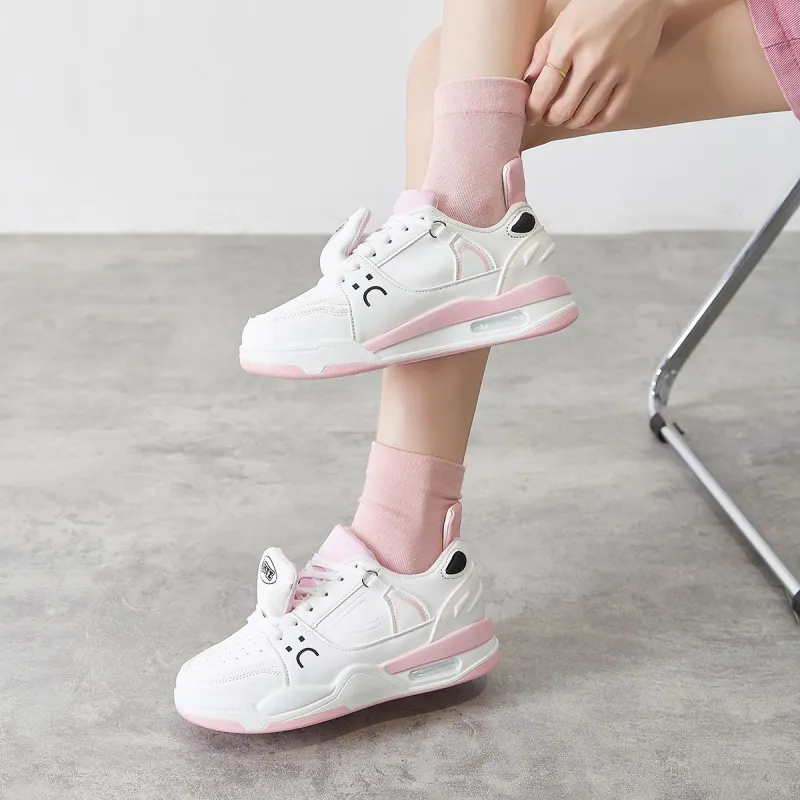 Komanic Puffy Shoes Lightweight Low Top Casual Shoes Women's-16