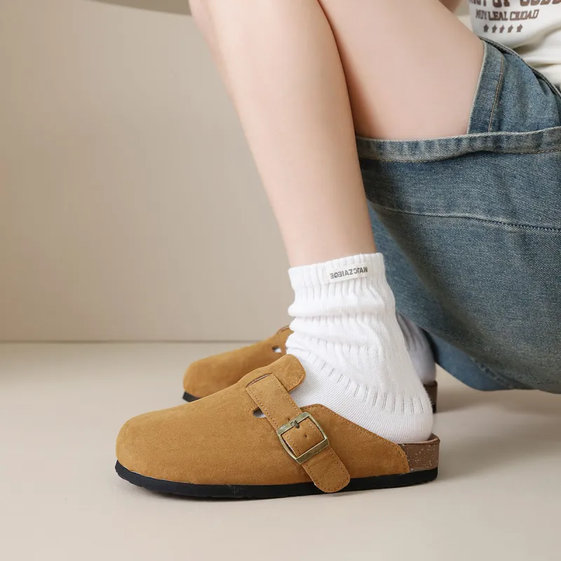 Komanic Stitching Closed Toe Slippers Unisex-19