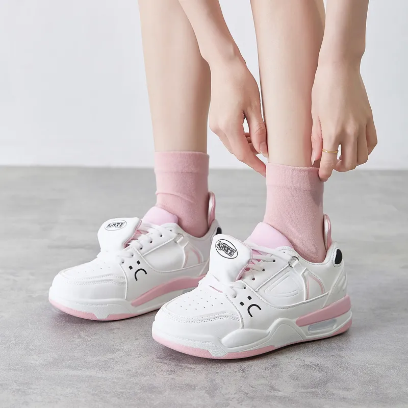 Komanic Puffy Shoes Lightweight Low Top Casual Shoes Women's-18