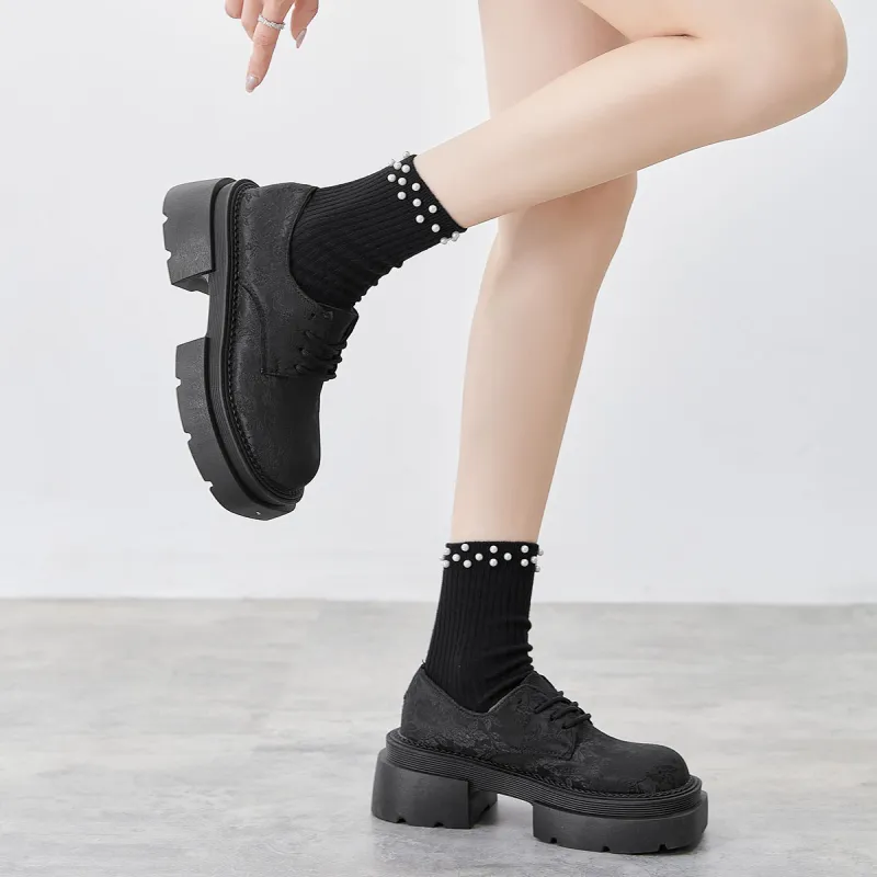 Komanic Loafers Women's Black/White-15