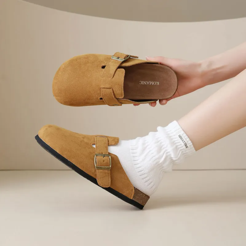 Komanic Stitching Closed Toe Slippers Unisex-17