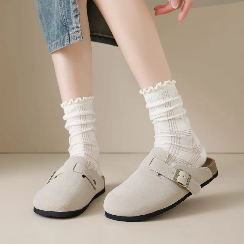 Komanic Stitching Closed Toe Slippers Unisex-6
