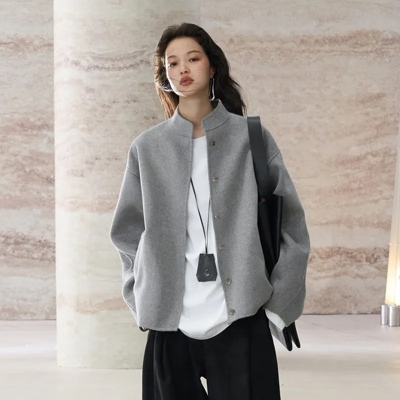 COMMON VALUE 'Zen Pāra' Jackets Coats Unisex Cloud Frost Gray-1