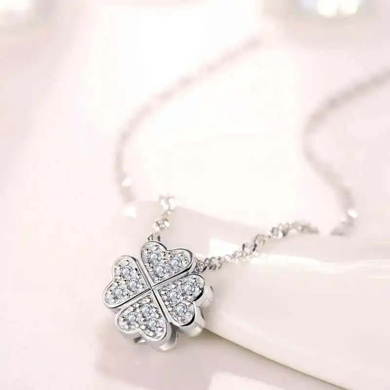 AFN 925 Sterling Silver Necklaces Women's-3