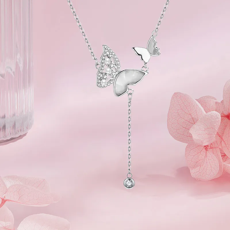 AFN 925 Sterling Silver Necklaces Women's-4