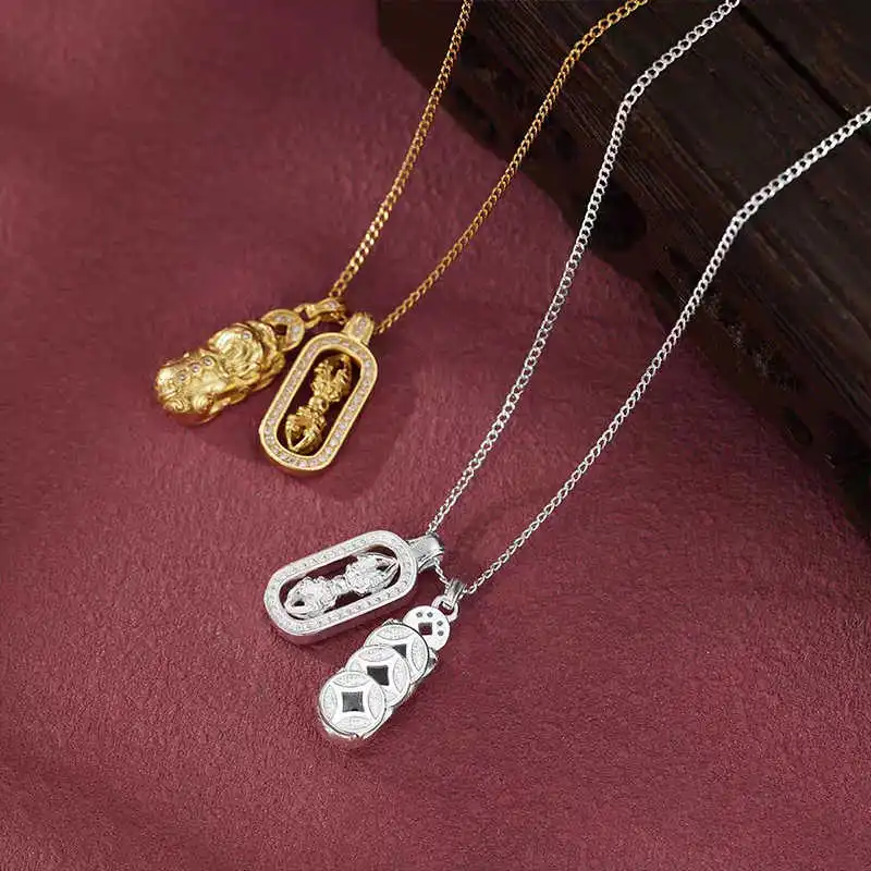 AFN 925 Sterling Silver Necklaces Unisex-4