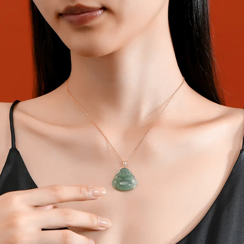 AFN High Ice Jade Jadeite Necklaces Women's-6
