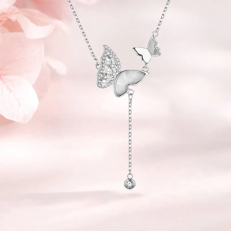 AFN 925 Sterling Silver Necklaces Women's-3