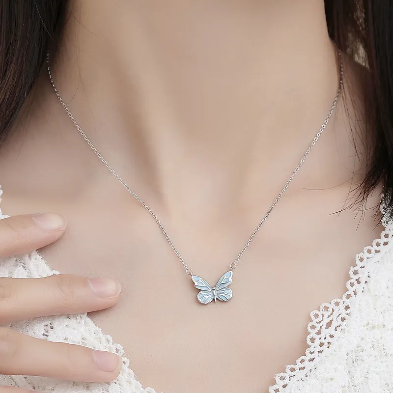 AFN 925 Sterling Silver Necklaces Women's-6