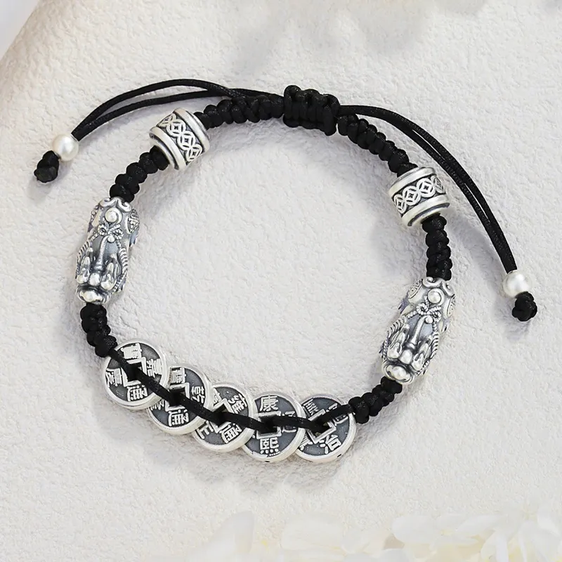 AFN 999 Fine Silver Pure Silver Bracelets Men's-3