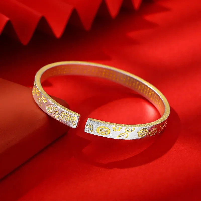 AFN 999 Fine Silver Bangles Men's-1
