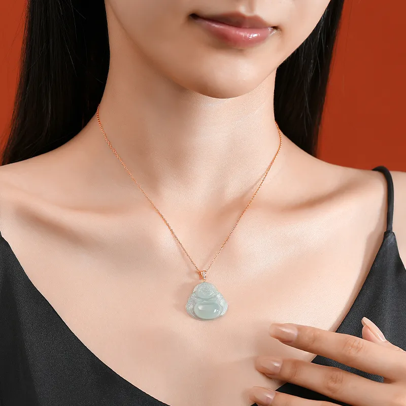 AFN High Ice Jade Jadeite Necklaces Women's-9