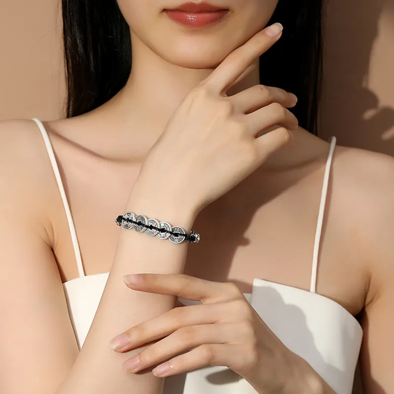 AFN 999 Fine Silver Pure Silver Bracelets Men's-4