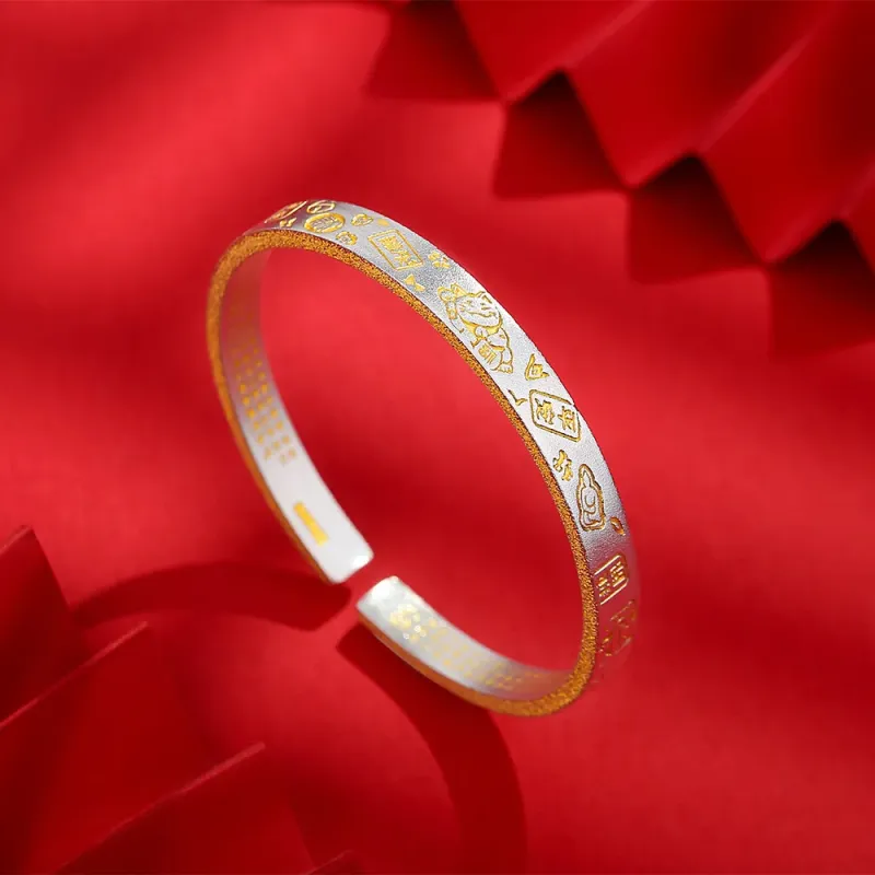 AFN 999 Fine Silver Bangles Men's-0
